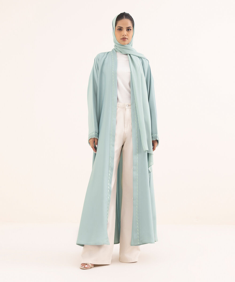 Women's Blue Nida Abaya