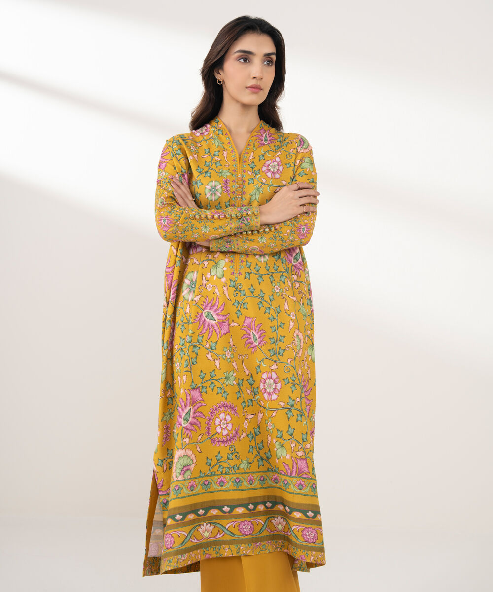 Women's Unstitched Dobby 2 Piece Suit