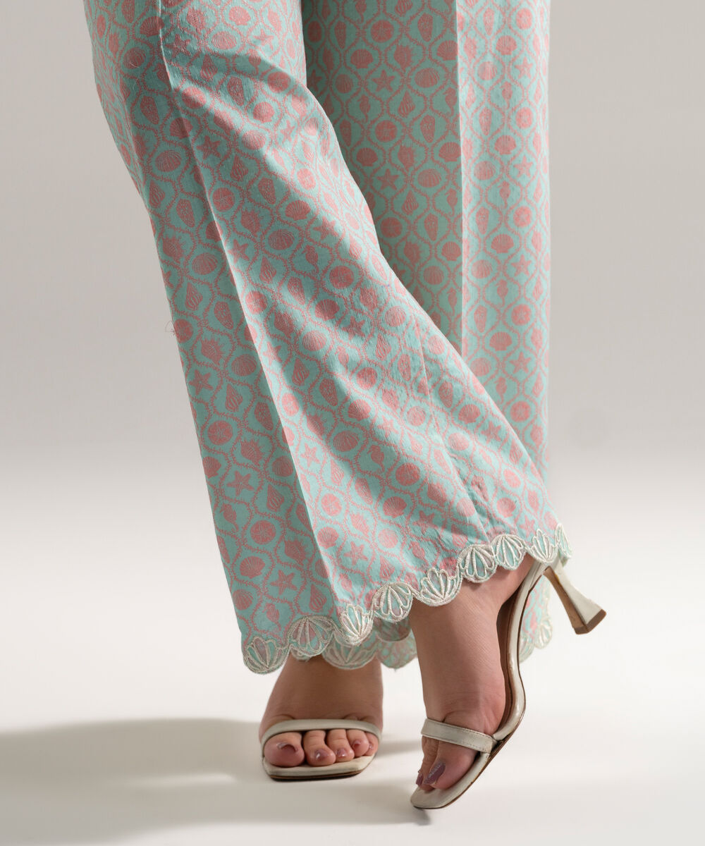 Women's RTW Dobby Embroidered Multi Culottes