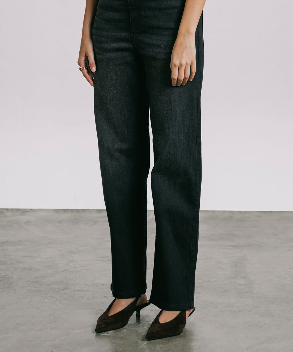 Women's Western Wear Grey High Rise Straight Jeans