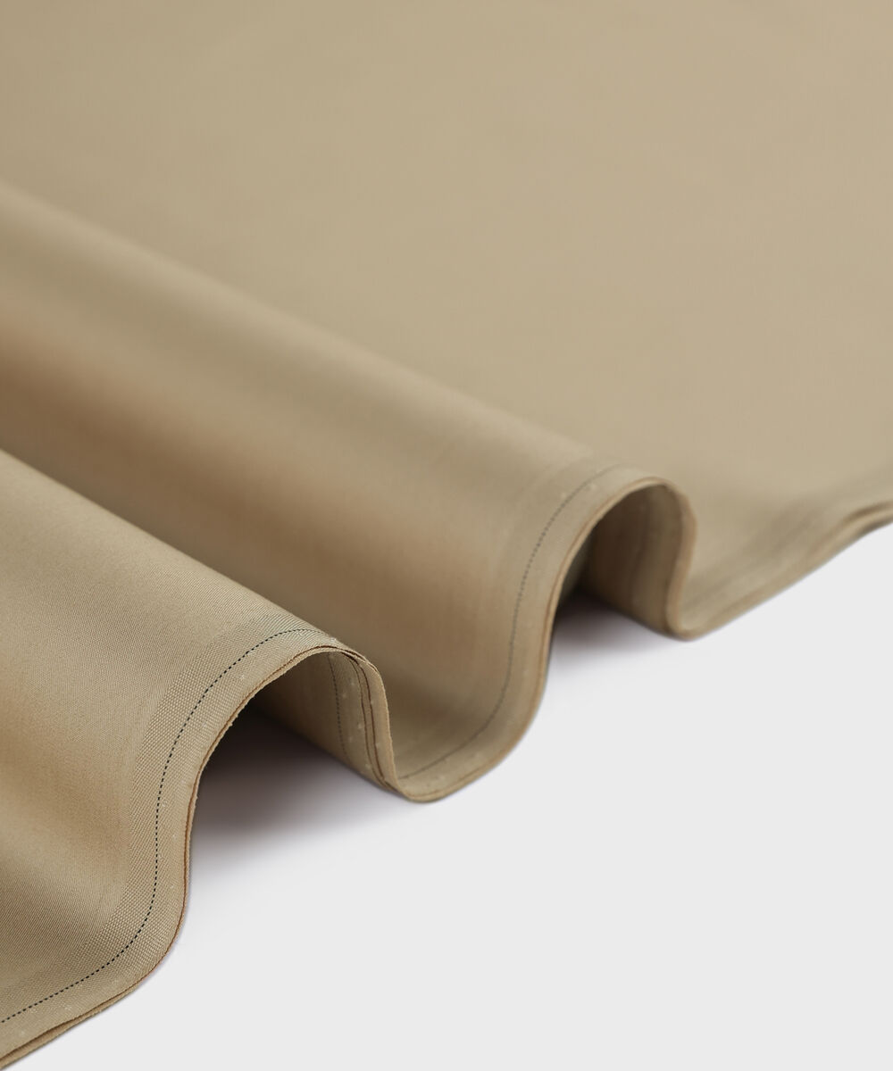 Men Unstitched Cotton Beige Full Suit Fabric