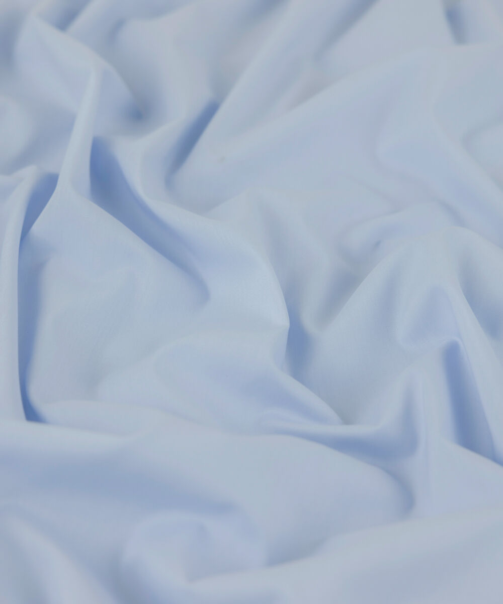 Men's Unstitched 2-Piece Premium Giza Cotton Soft Blue Suit