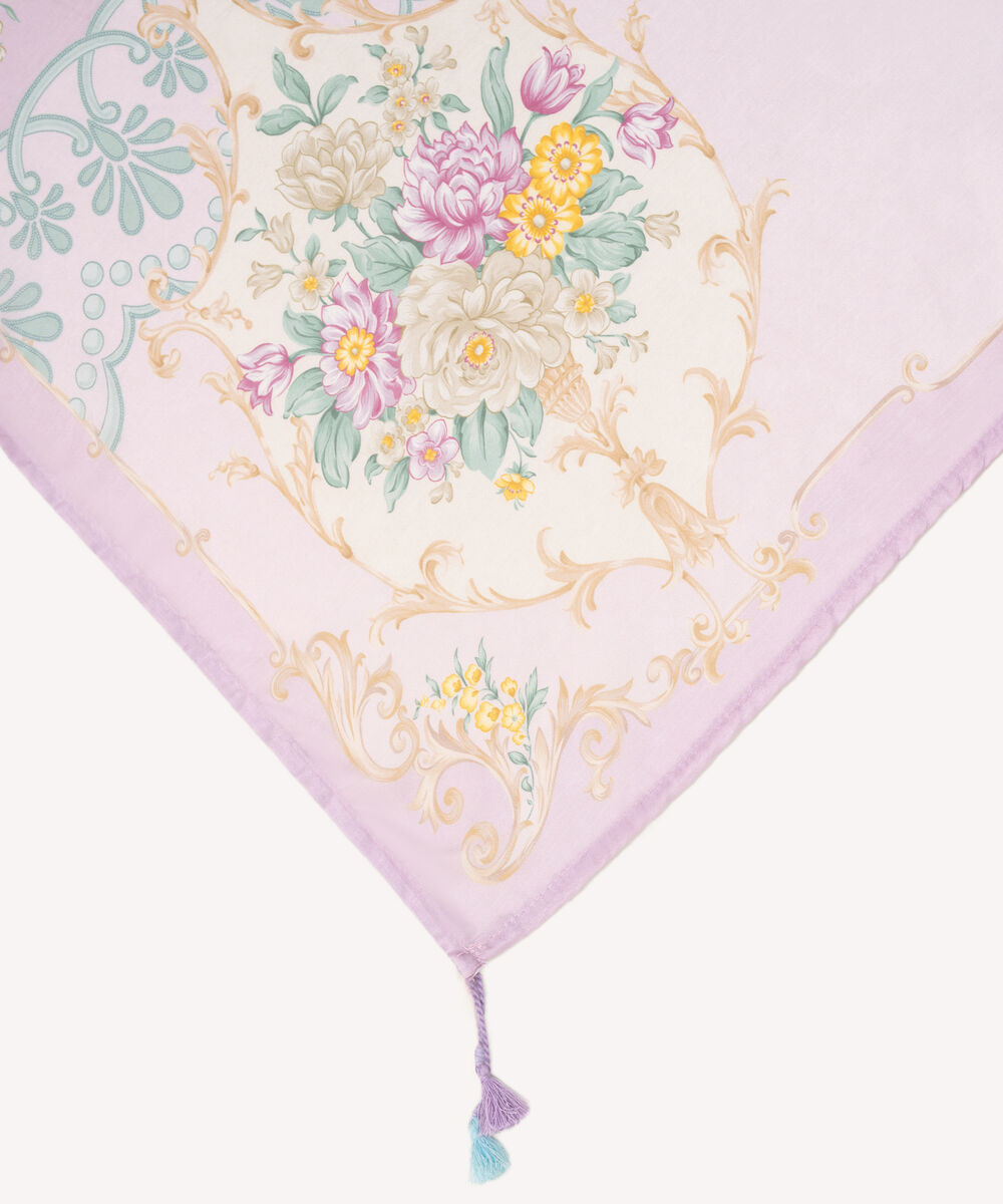 Blended Silk Printed Purple Dupatta