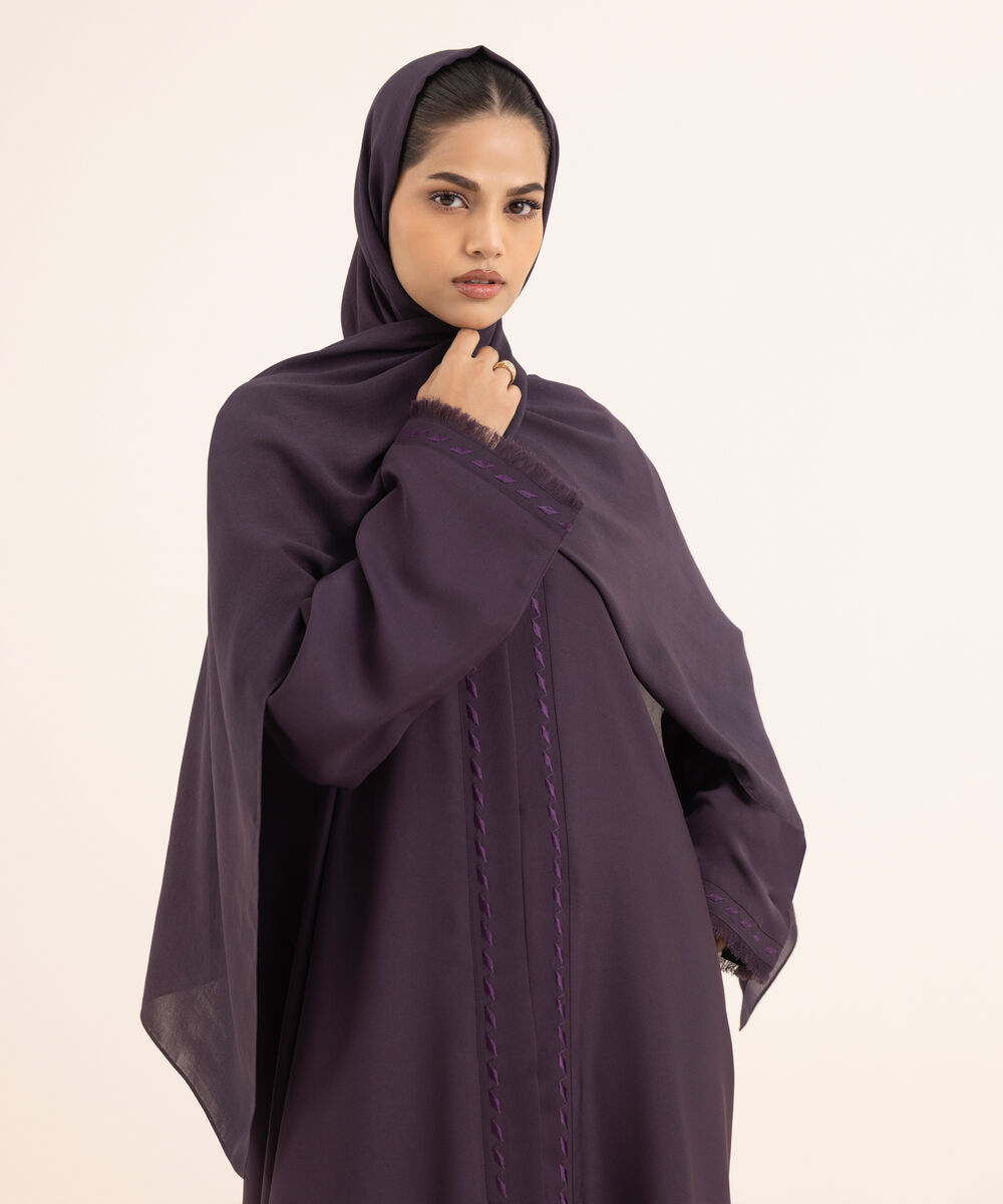Women's Purple Nida Abaya