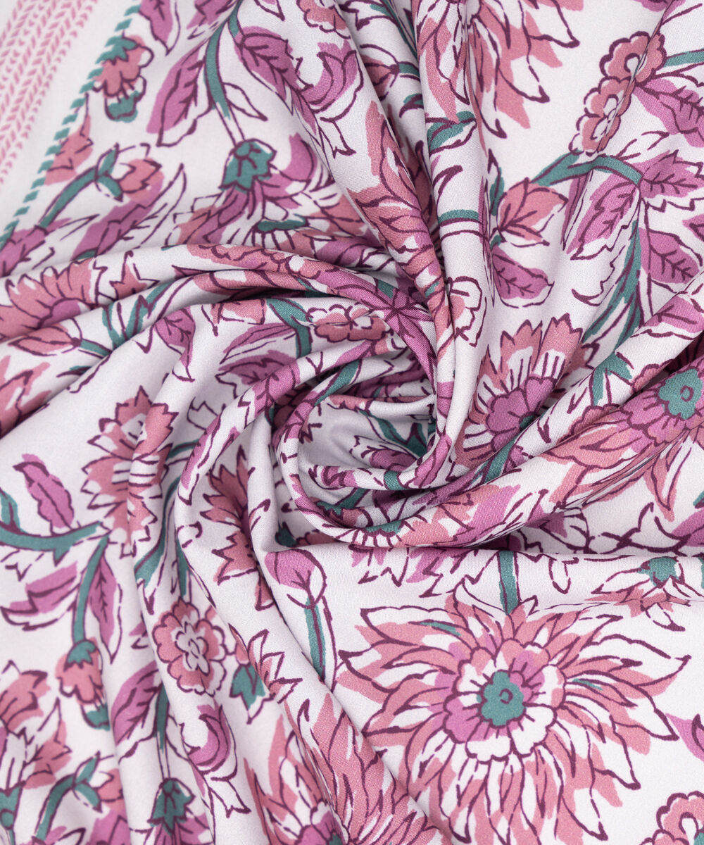 Linen Viscose Printed Grey Dupatta