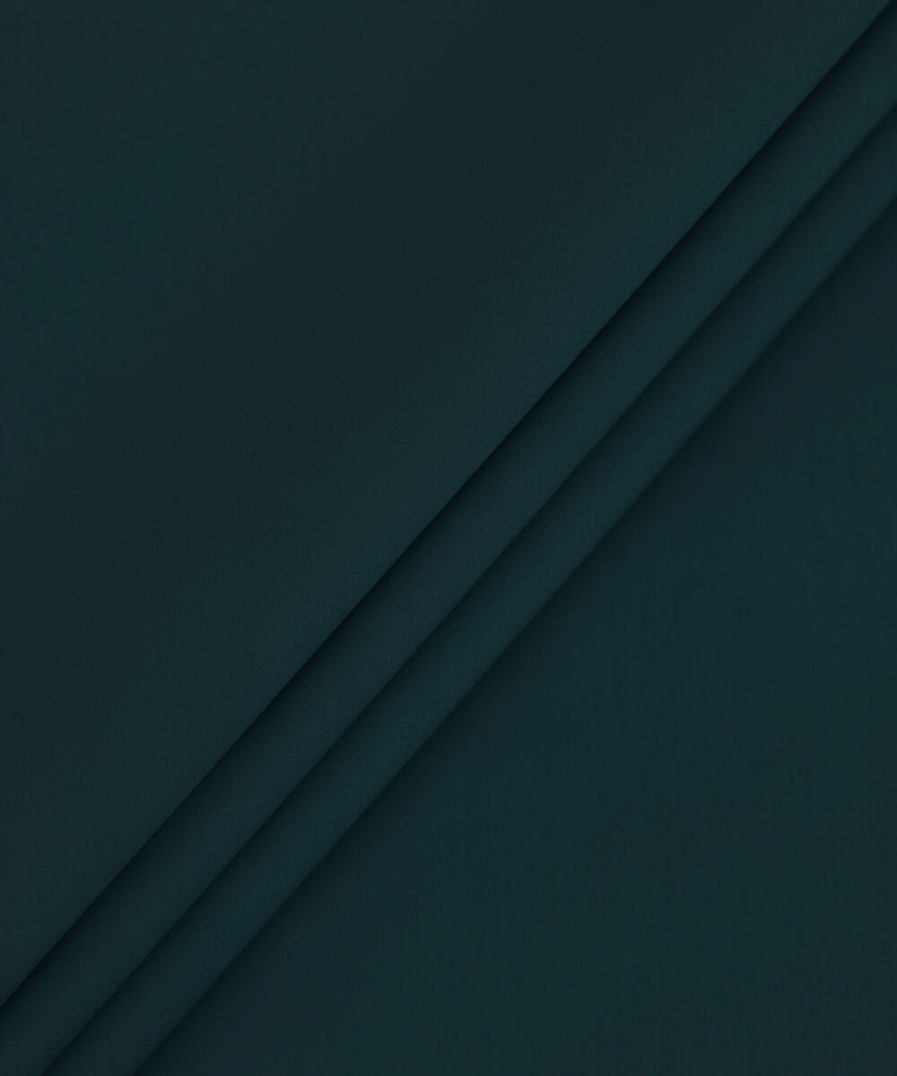 Men's Unstitched 2-Piece Luxe Wash & Wear Dark Green Suit