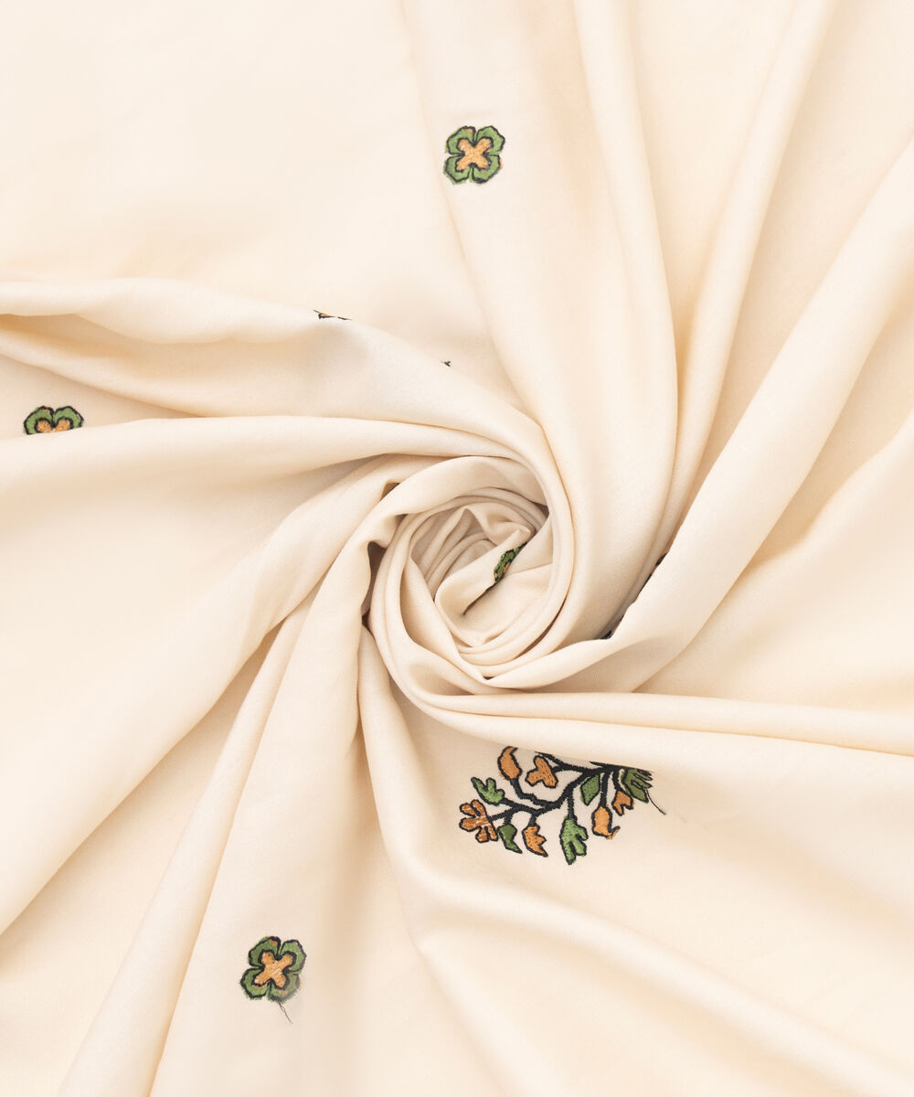 Women's RTW Linen Cream Dyed Dupatta