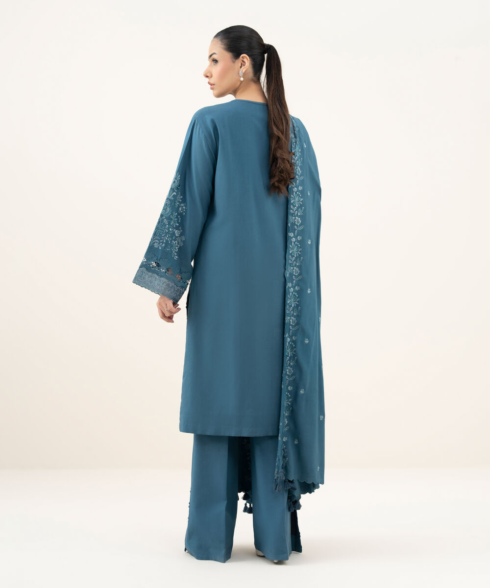 Women's Unstitched Linen 3 Piece Suit