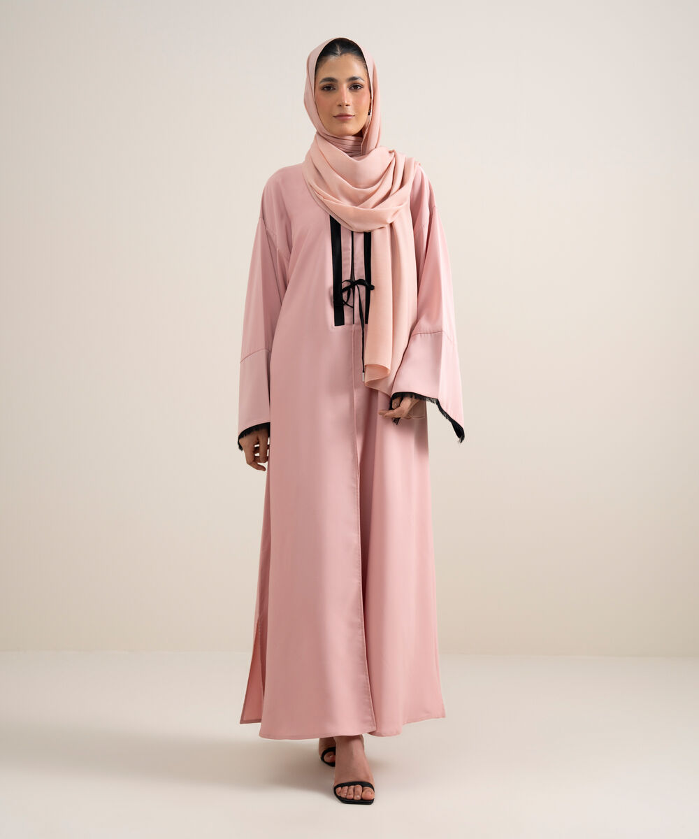 Women's Pink Abaya Set