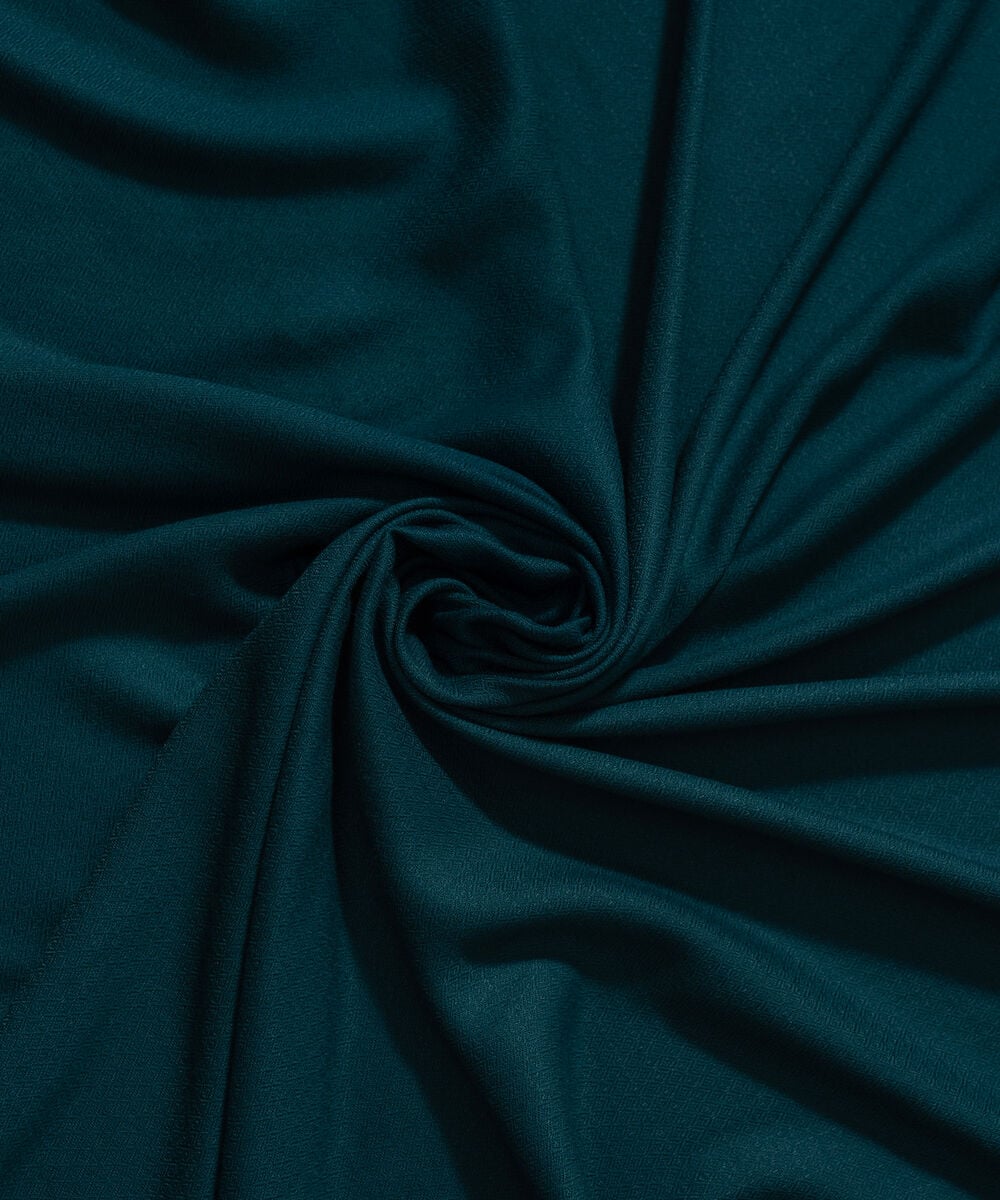 Women's RTW Poly Viscose Solid Teal Shawl