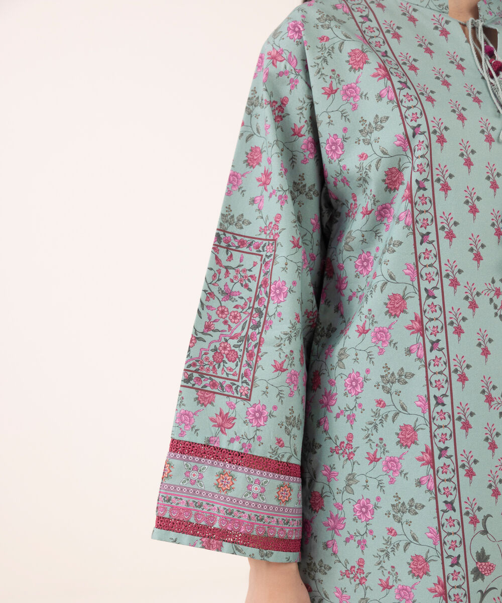 Women's Unstitched Cotton Printed Three Piece Suit