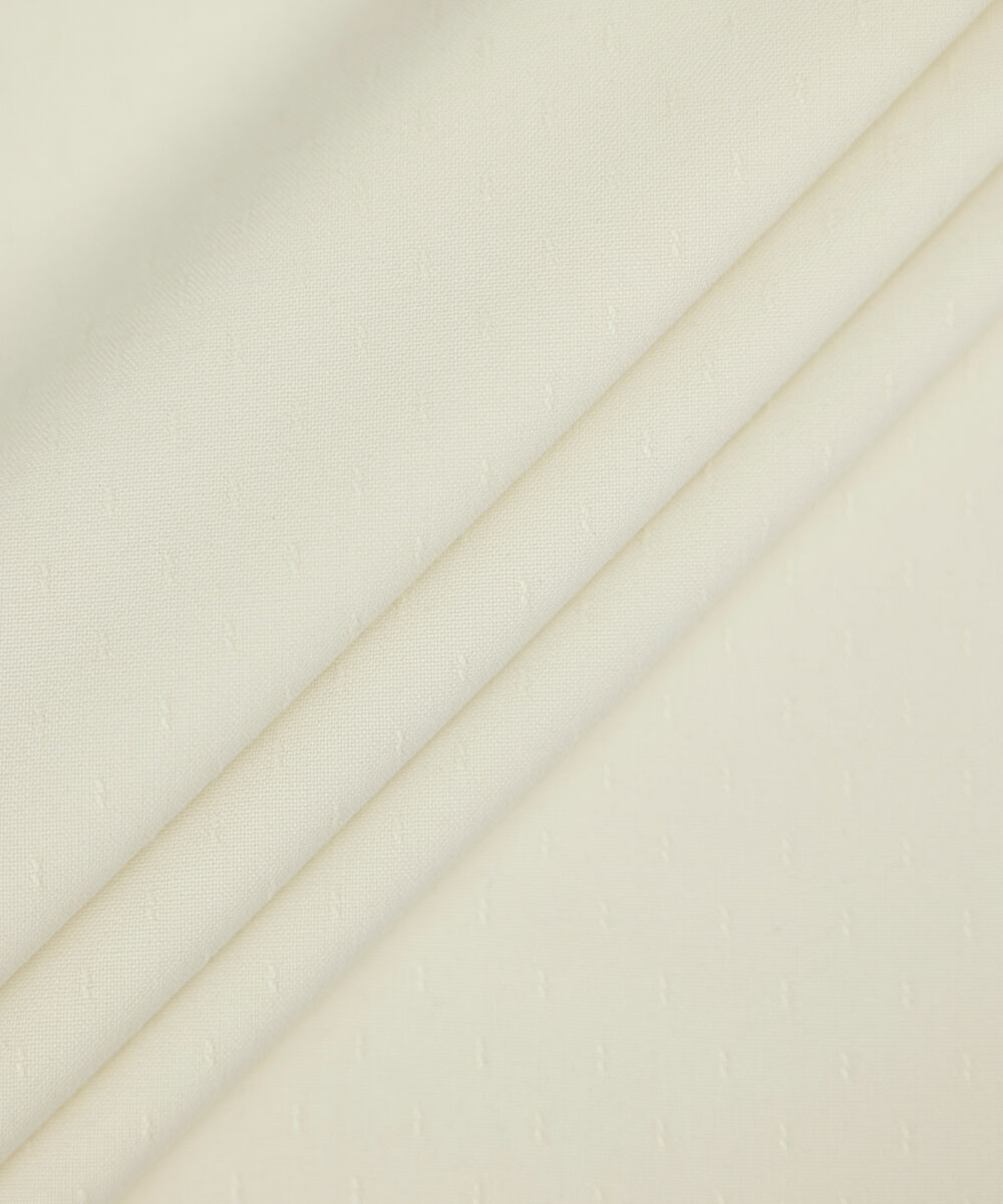 Men Unstitched Wash & Wear Beige Full Suit Fabric