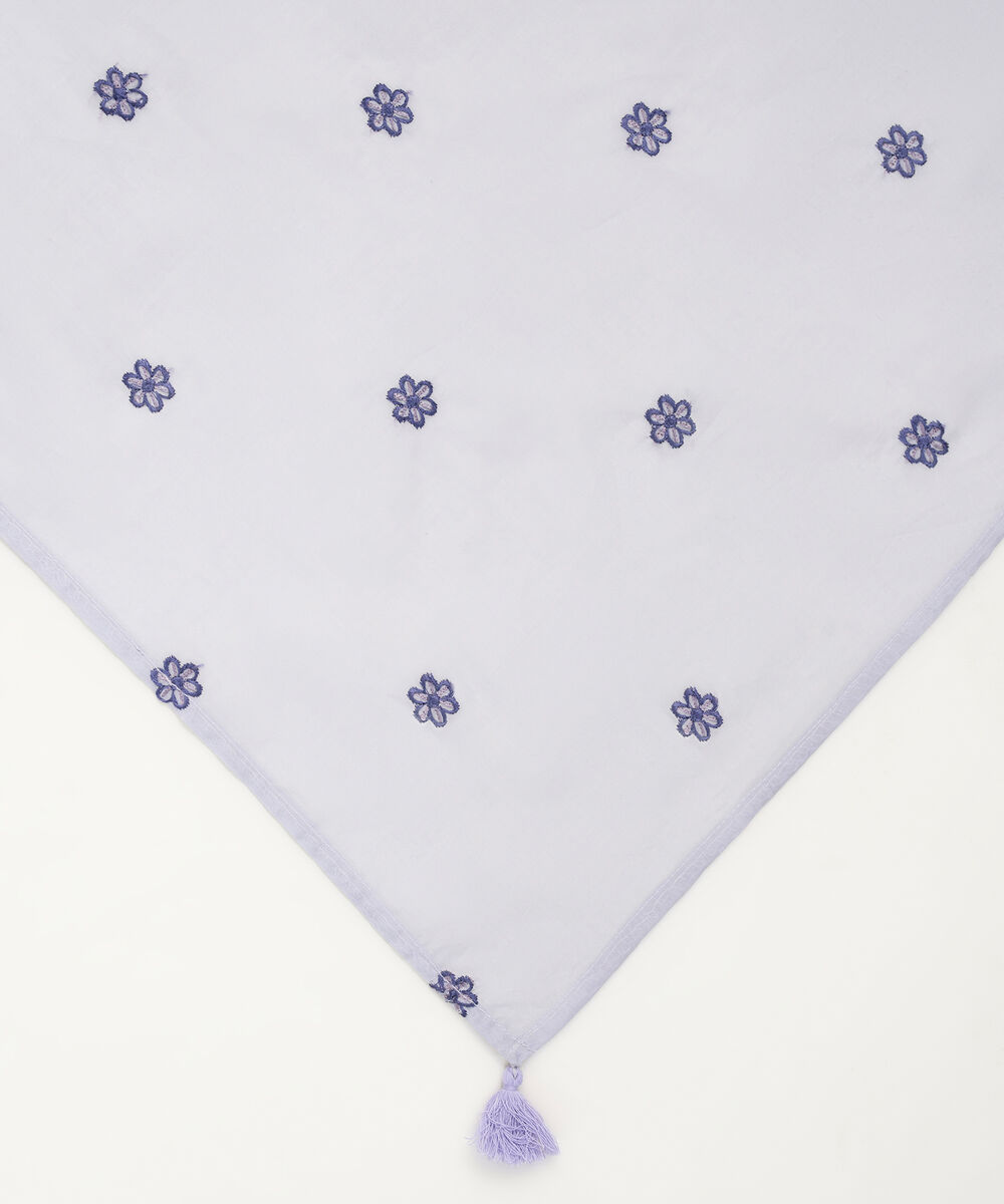 Lawn Embroidered Lilac Dupatta