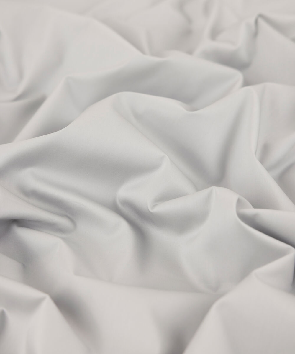 Men's Unstitched 2-Piece Luxury Giza Cotton Light Grey Suit