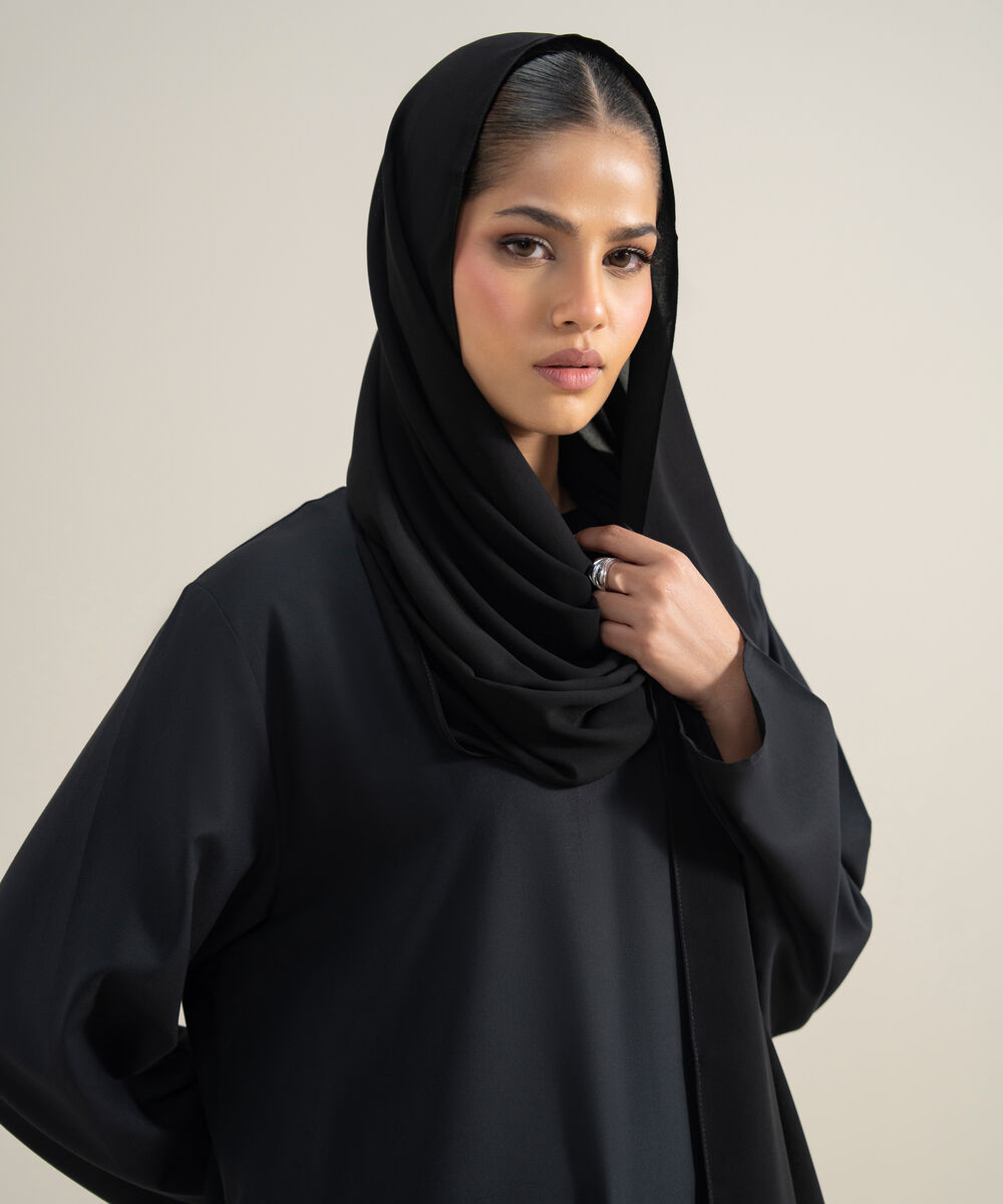 Women's Polyester Black Hijab