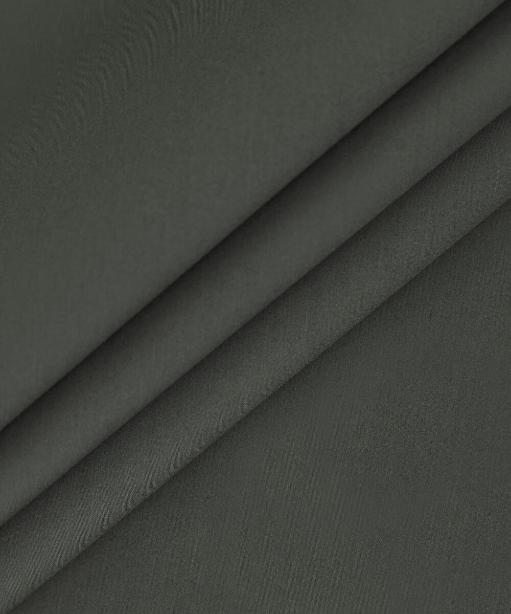 Men's Unstitched 2-Piece Premium Cotton Satin Dark Grey Suit