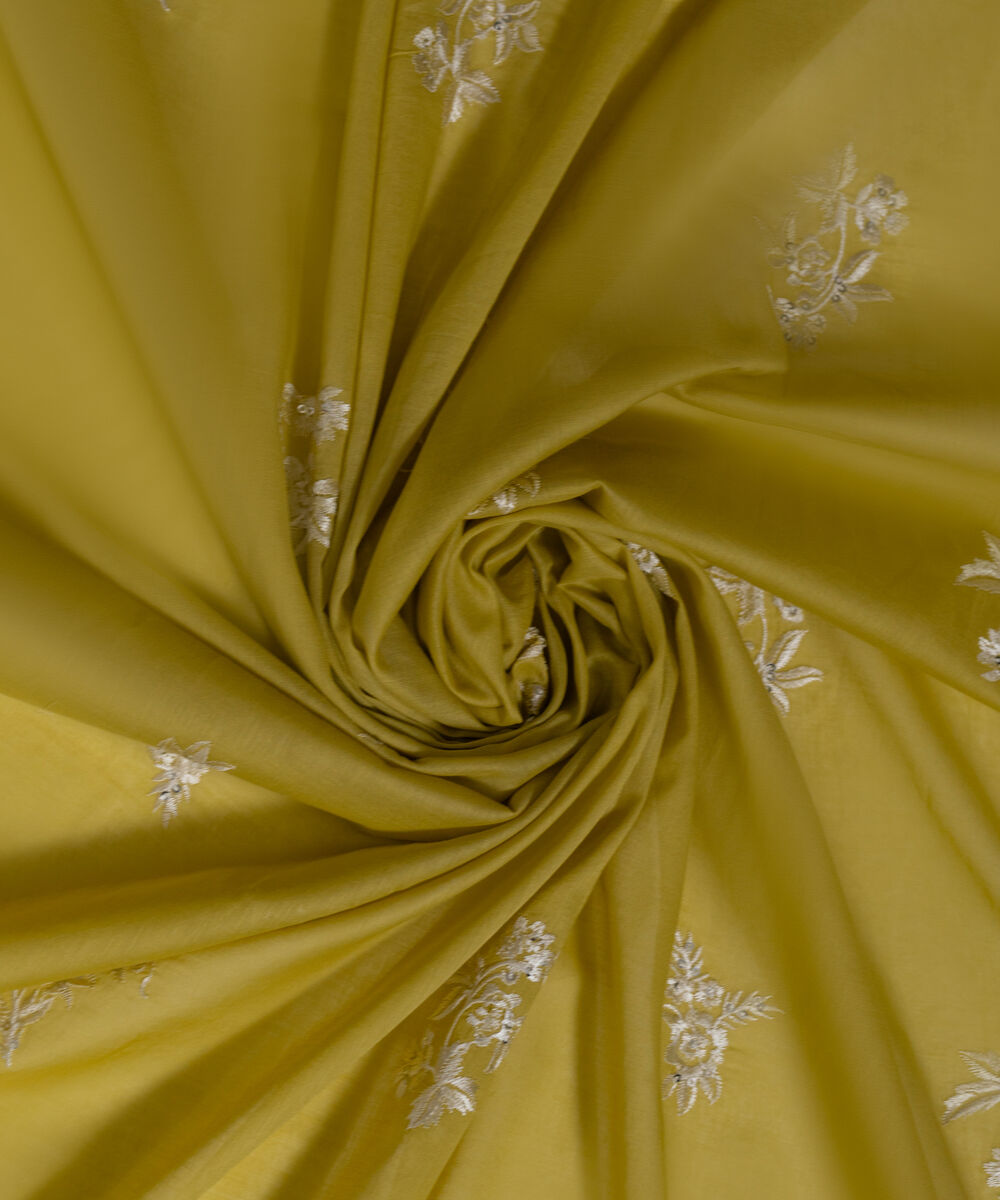 Women's RTW Fine Voil Solid Pale Yellow Dupatta