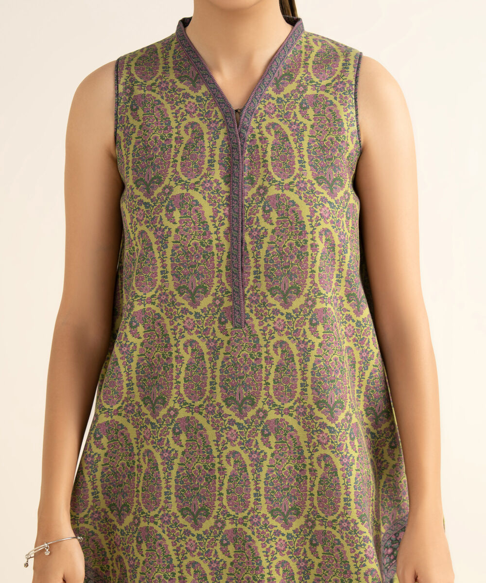 Women's Unstitched Light Khaddar Printed Multi 3 Piece Suit