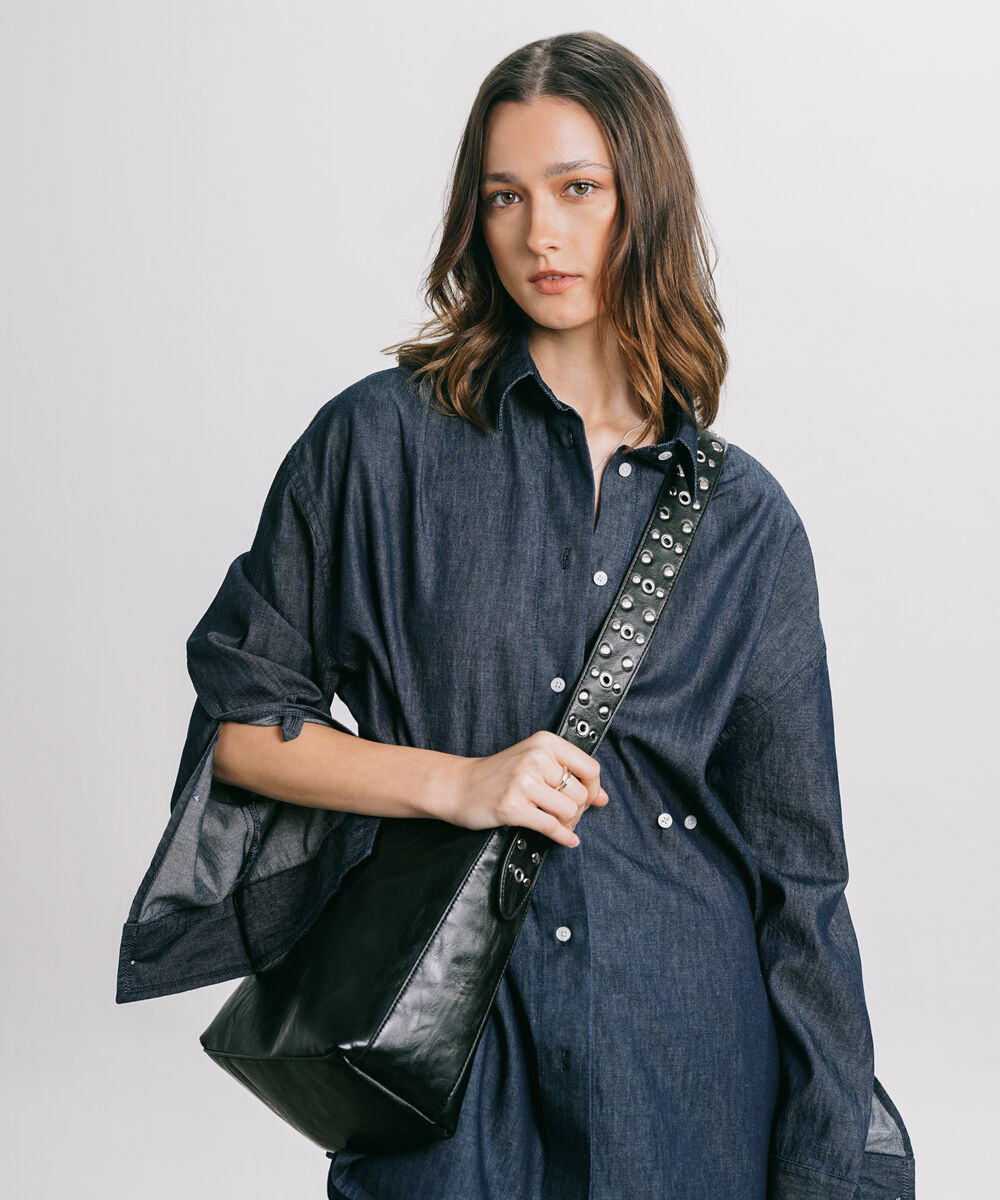 Women's Black Shoulder Bag