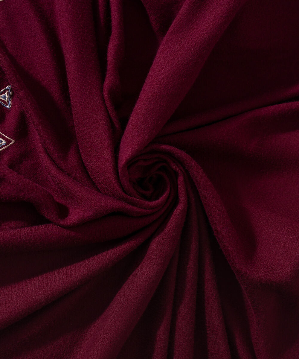 Women's RTW Poly Viscose Solid Purple Shawl