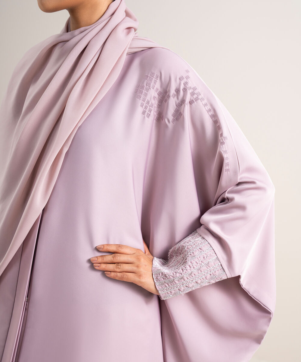 Women's Dusty Pink Kaftaan Abbaya Set