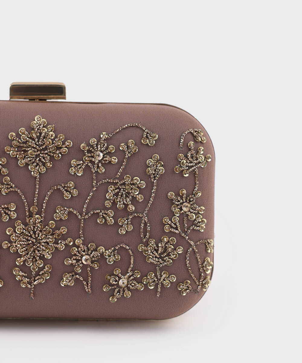 Women's Purple Hard Clutch