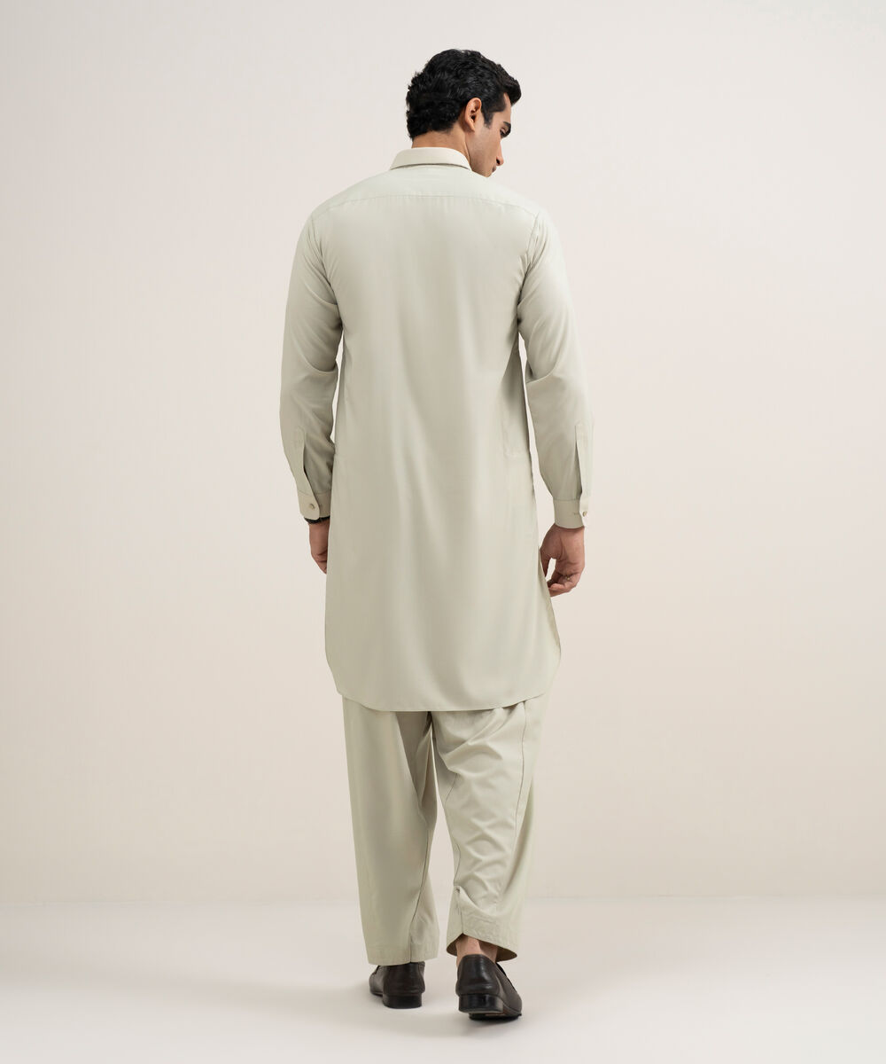 Men's Stitched Premium Wash & Wear Beige Suit
