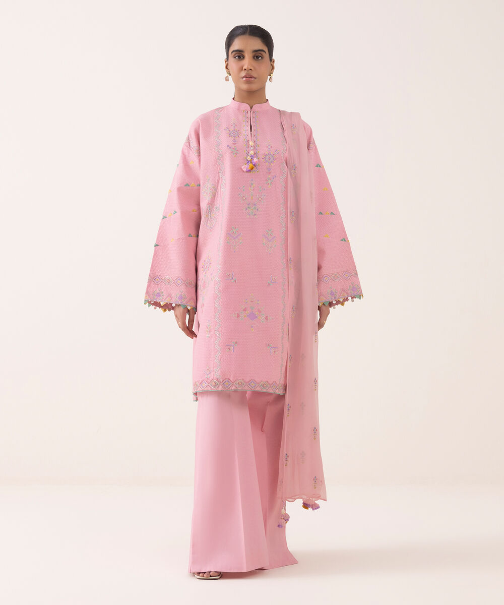 0U3PEST25V57 Unstitched 3 PC 0U3PEST25V57