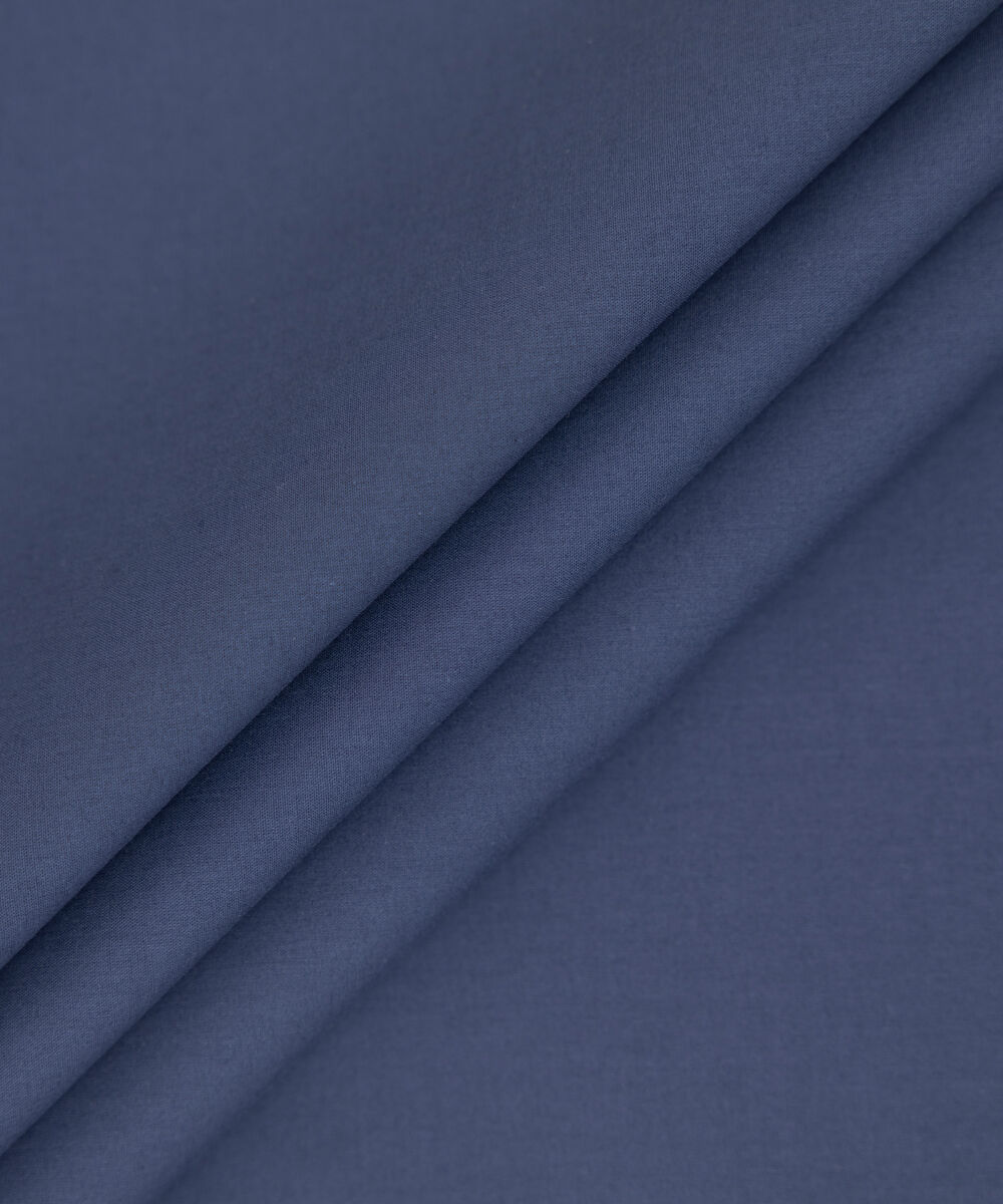 Men's Unstitched 2-Piece Premium Cotton Navy Suit