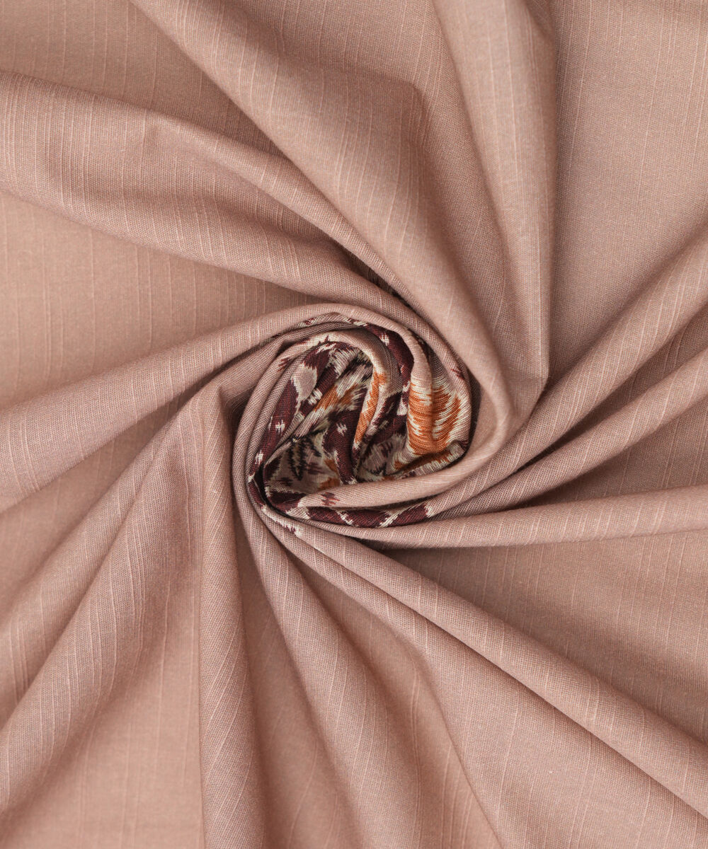 Light Khaddar Printed Brown Dupatta