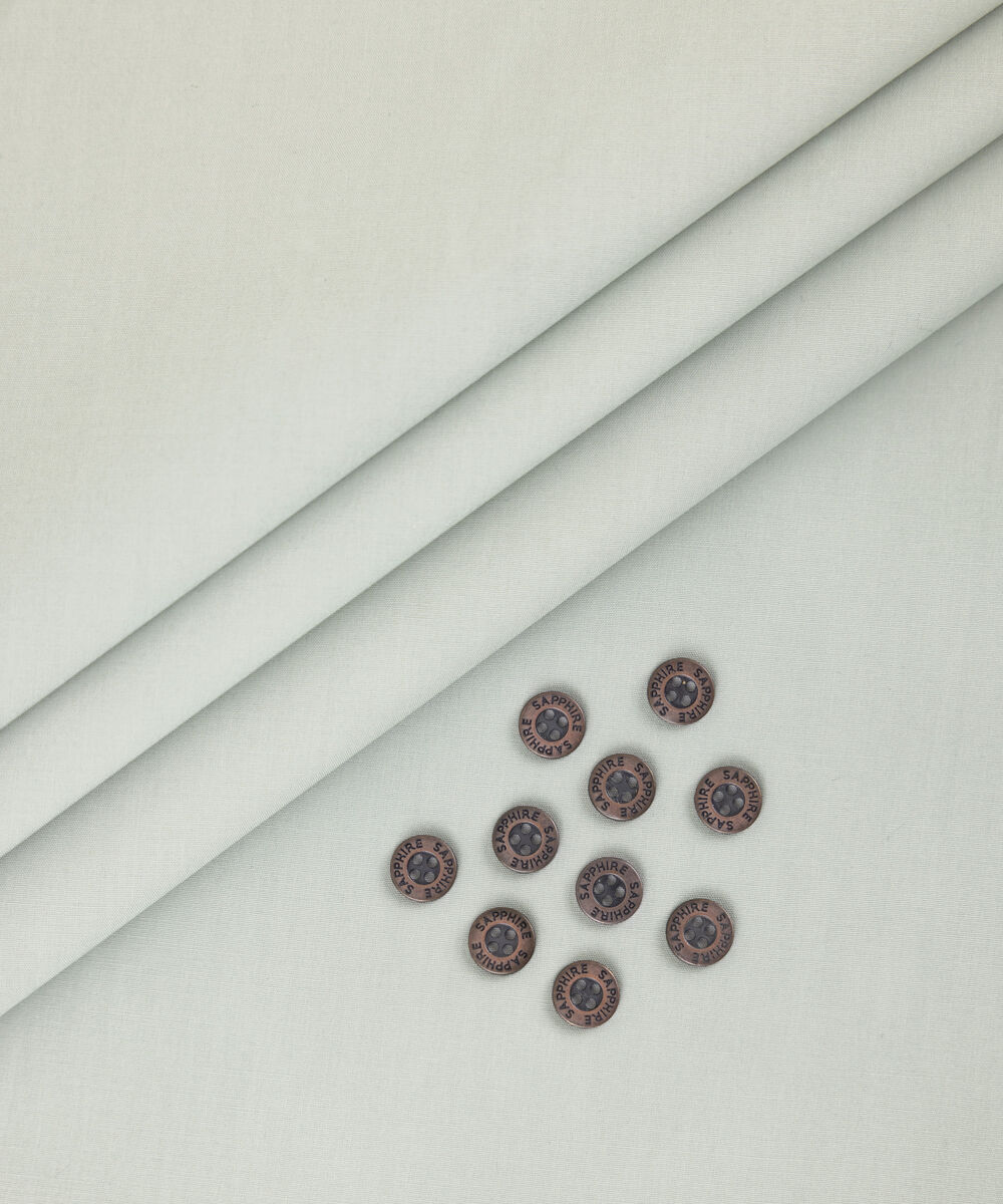 Men's Unstitched 2-Piece Premium Latha Light Green Suit