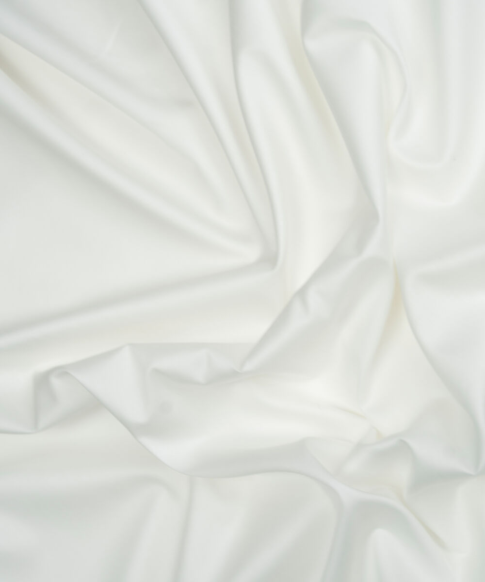 Men's Unstitched Two-Piece Off White  Luxury Pima Cotton Suit