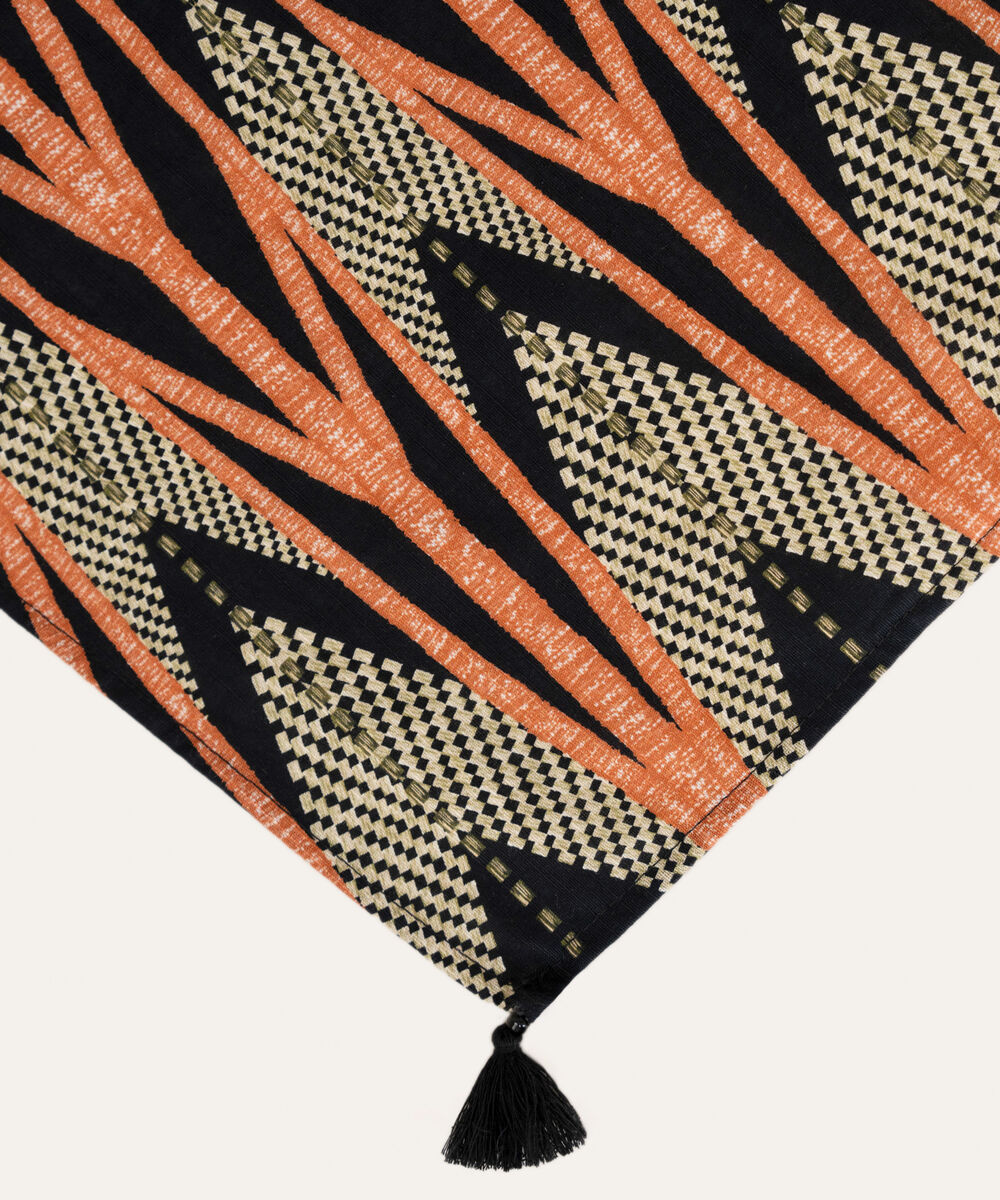 Printed Khaddar Black Dupatta