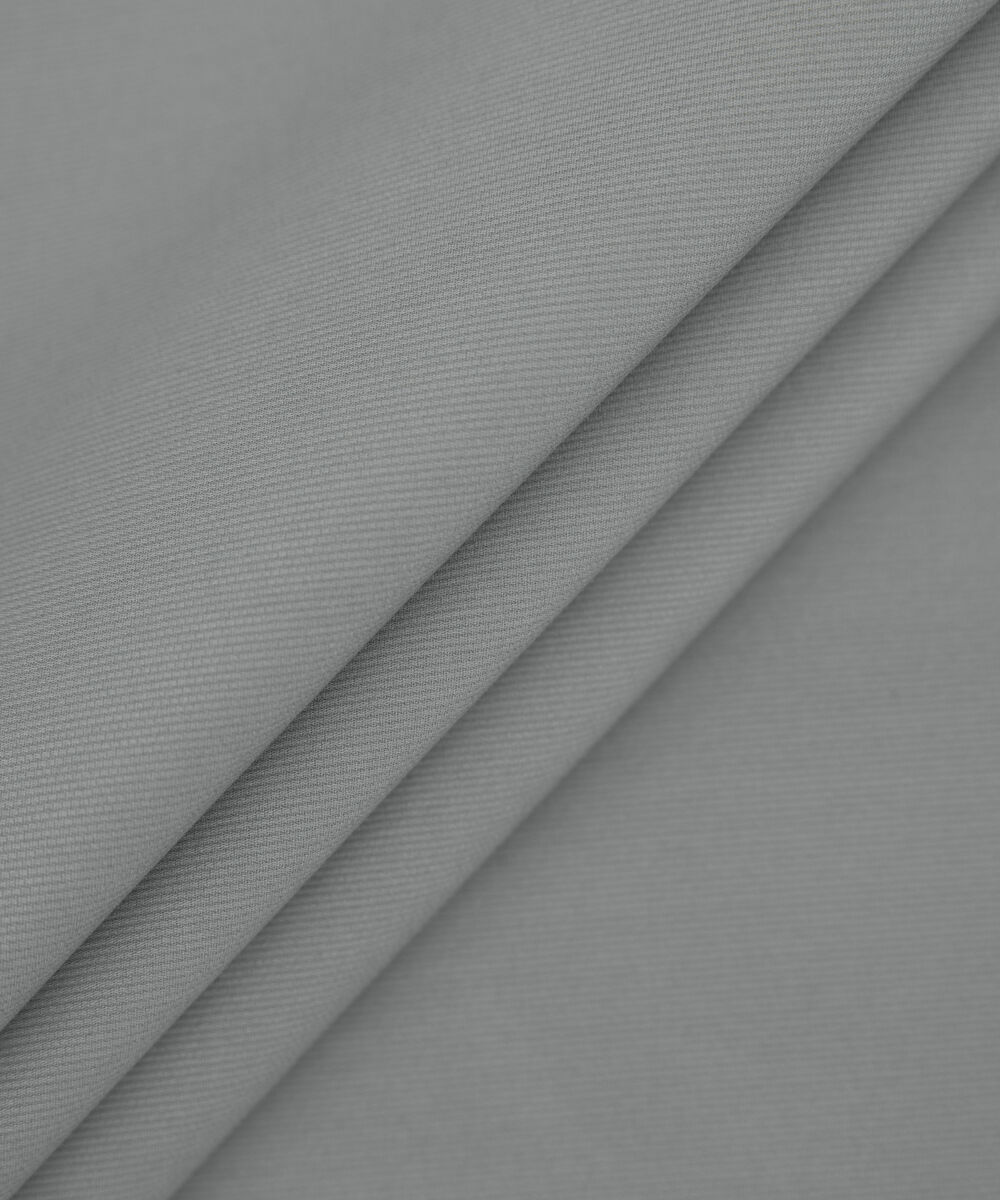 Men's Unstitched 2-Piece Cotton Dobby Slate Grey Suit