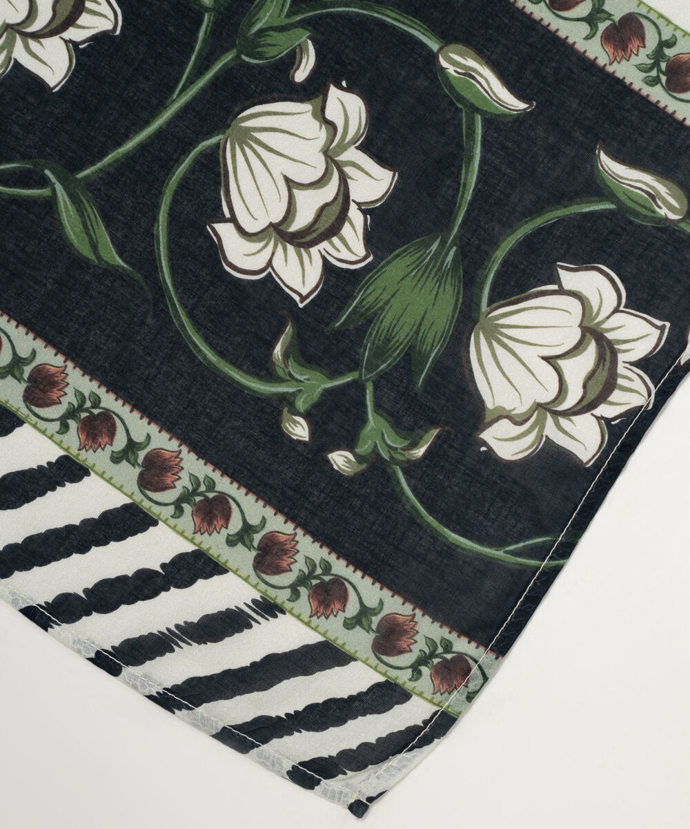 Lawn Printed Mint Green Dupatta