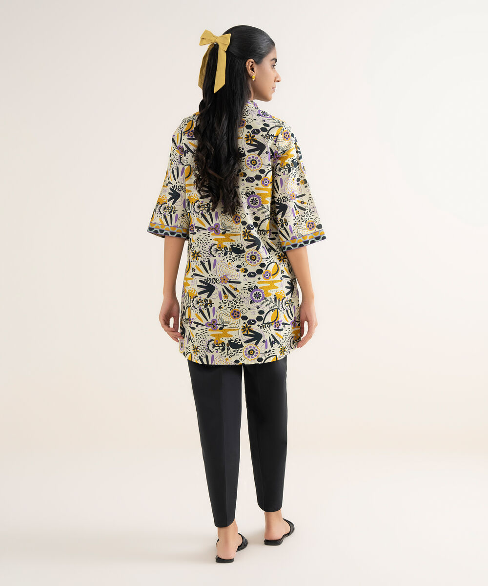 Women's Unstitched Lawn Printed Multi Shirt