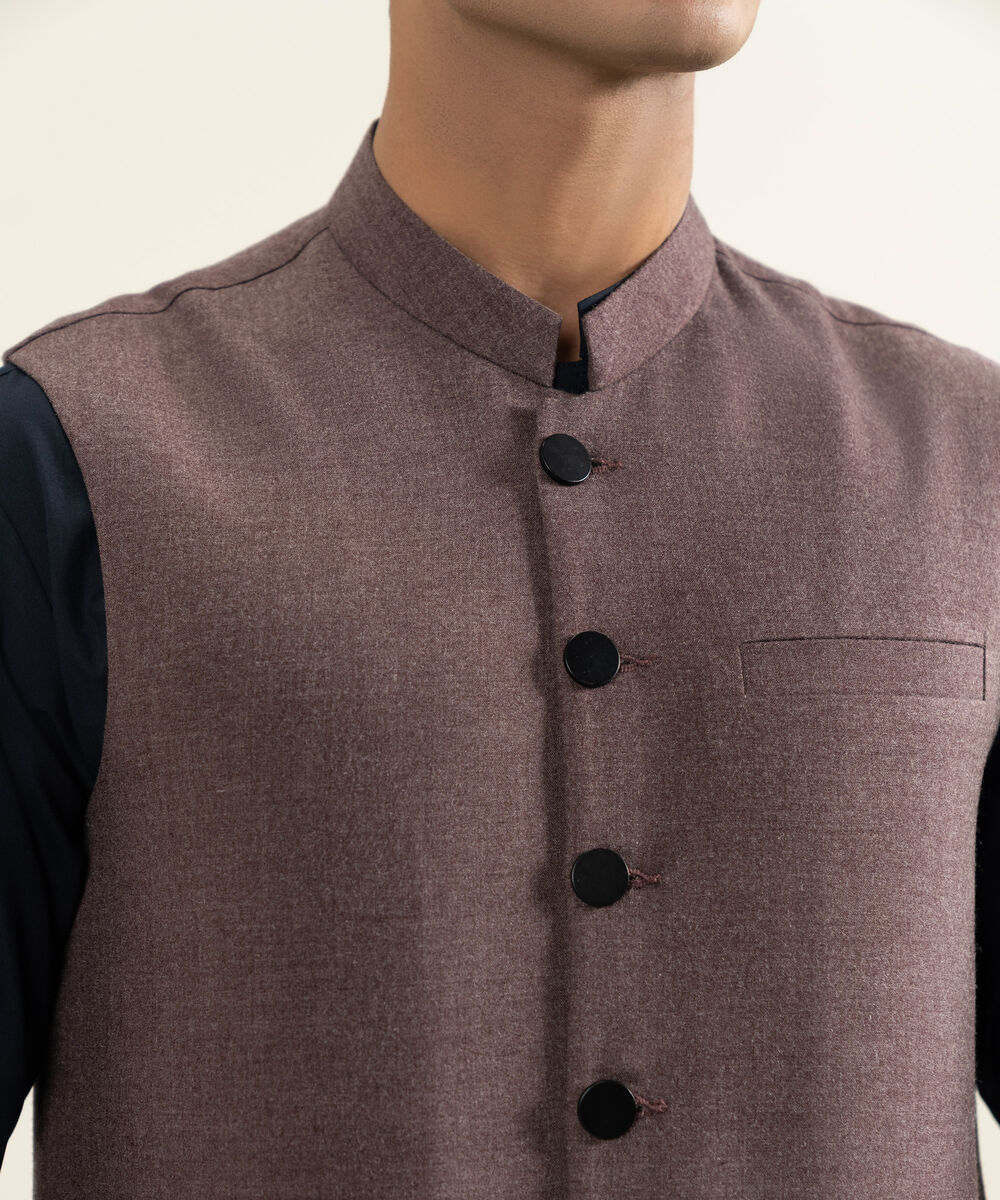 Men's maroon Luxury Viscose Waistcoat