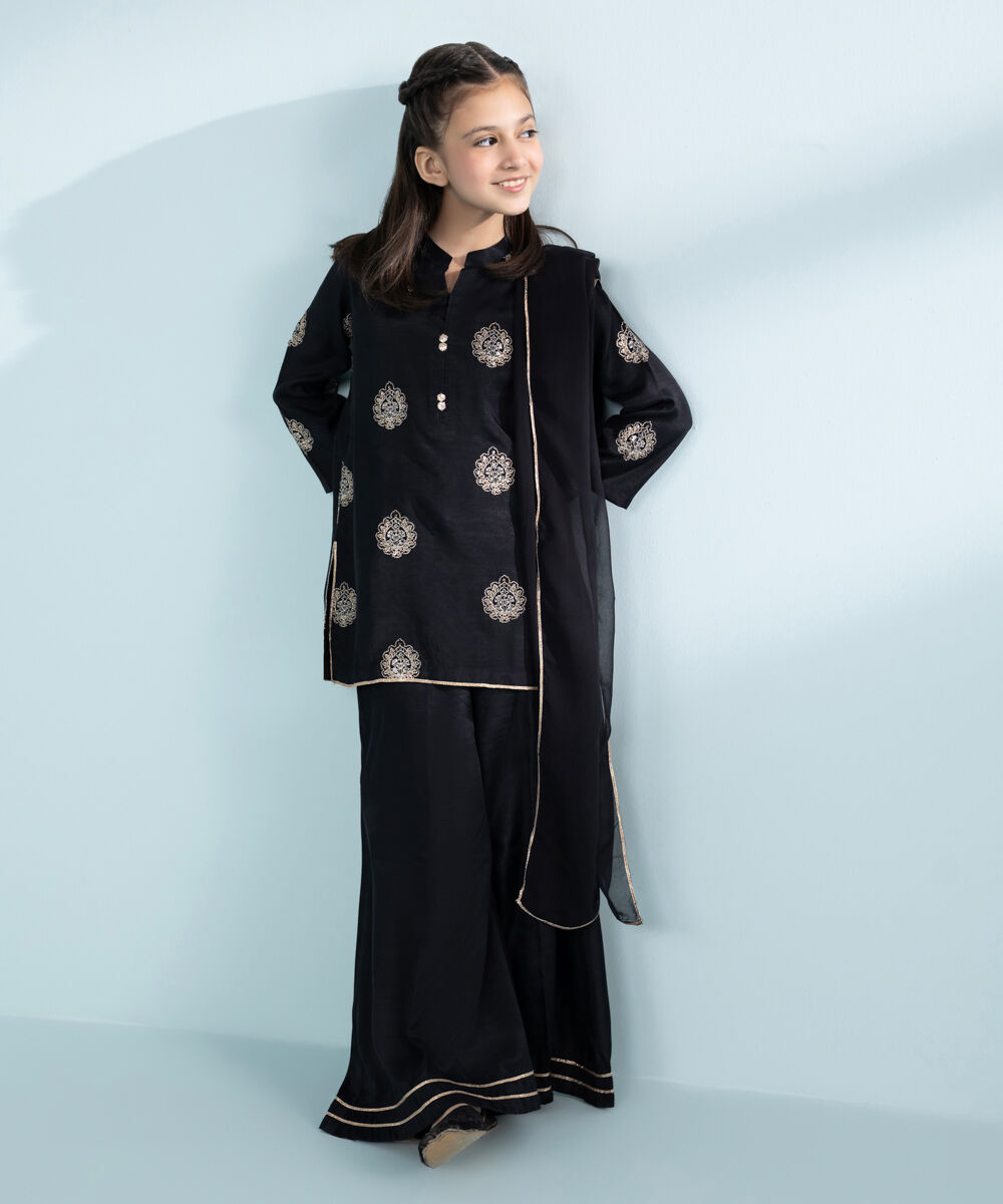 Mommy & Me Girls Three Piece Black Suit