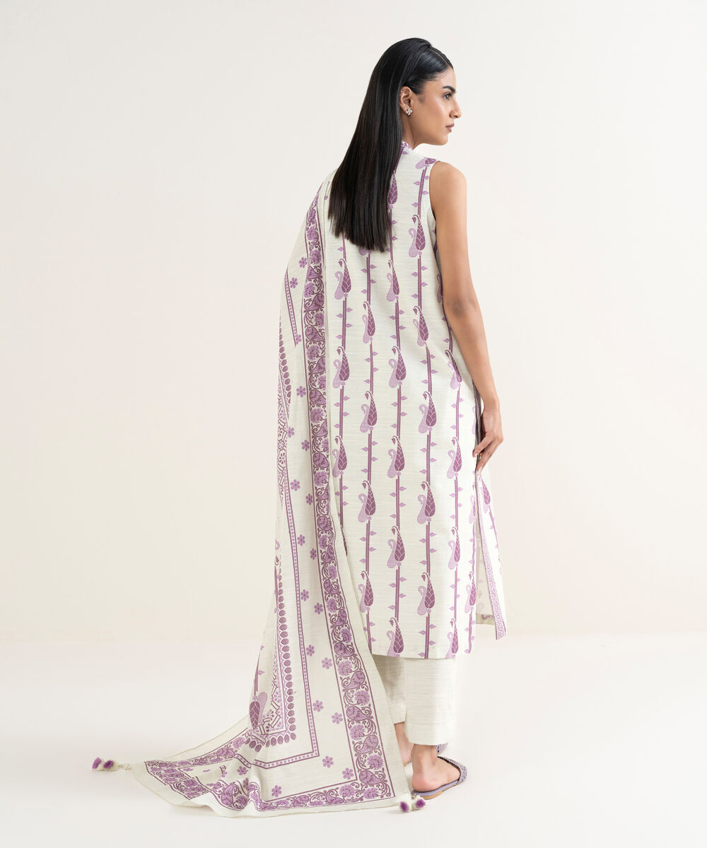 Women's Unstitched Khaddar 3 Piece Suit