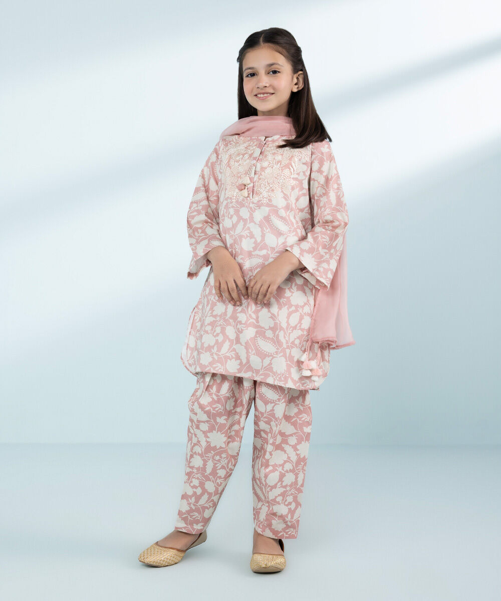 Mommy & Me Girls Three Piece Pink Suit