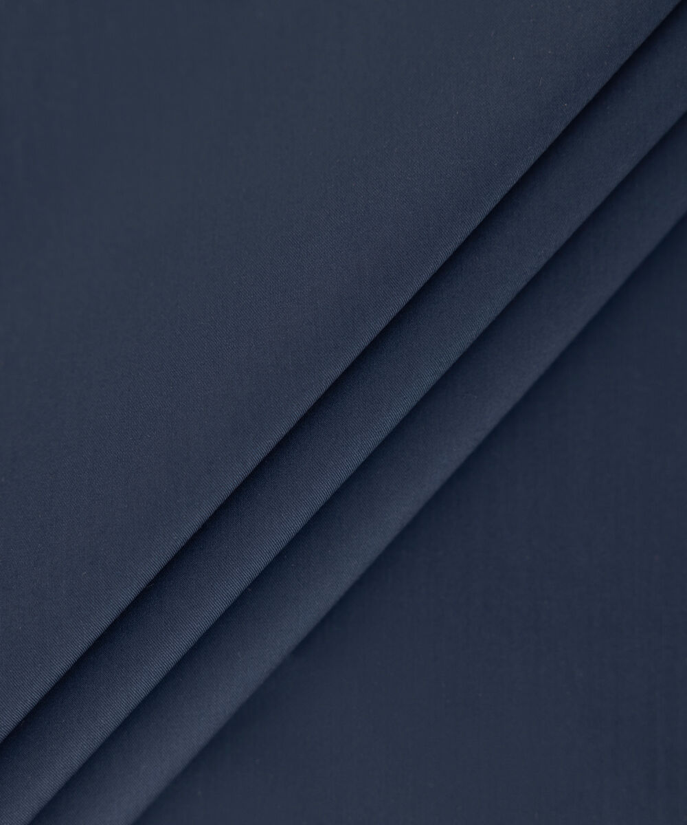 Men's Unstitched 2-Piece Luxury Wash & Wear Indigo Suit