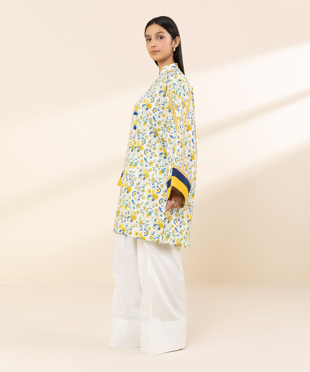 Women's Unstitched Lawn Embroidered Multi Shirt