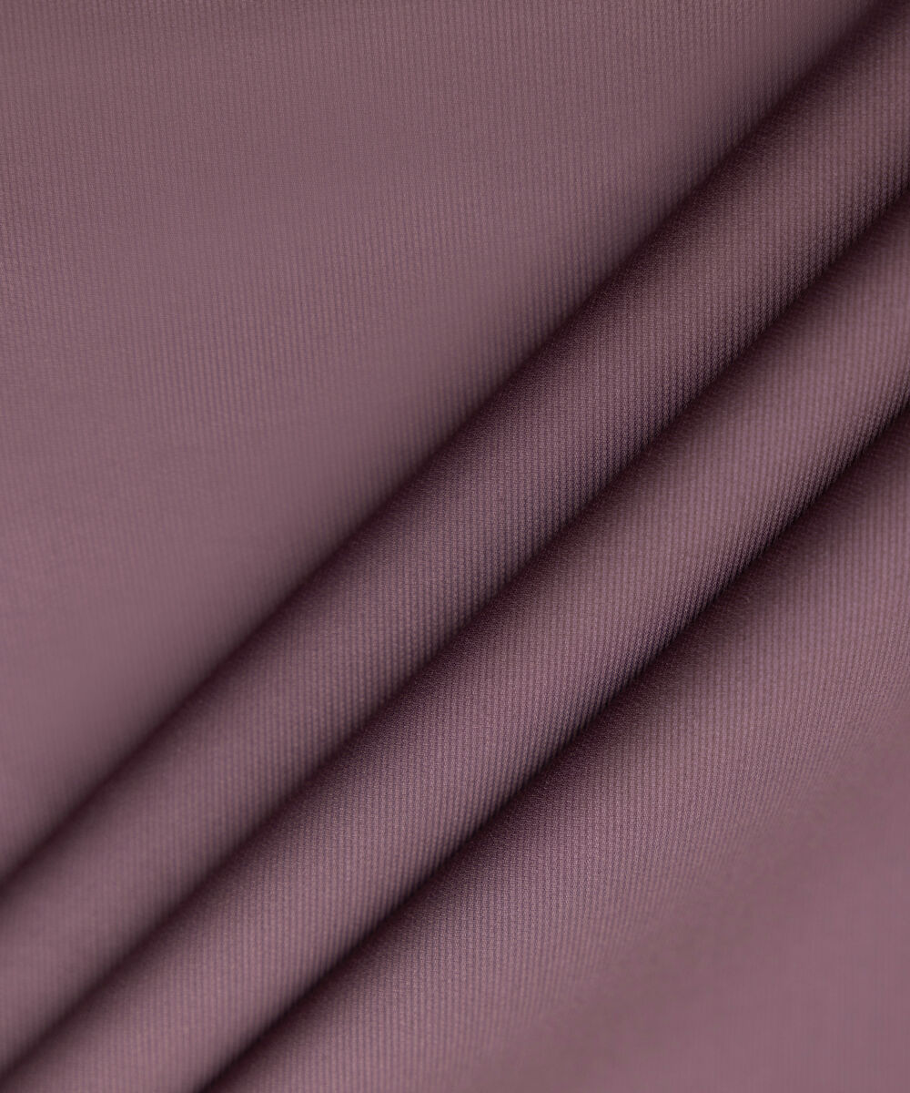 Men's Unstitched Two-Piece Cotton Dobby Black Suit.