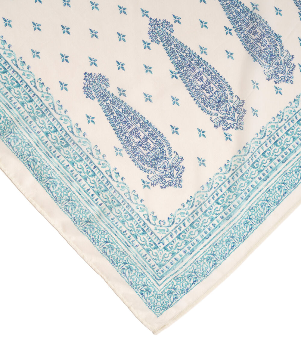 Lawn Printed White Dupatta
