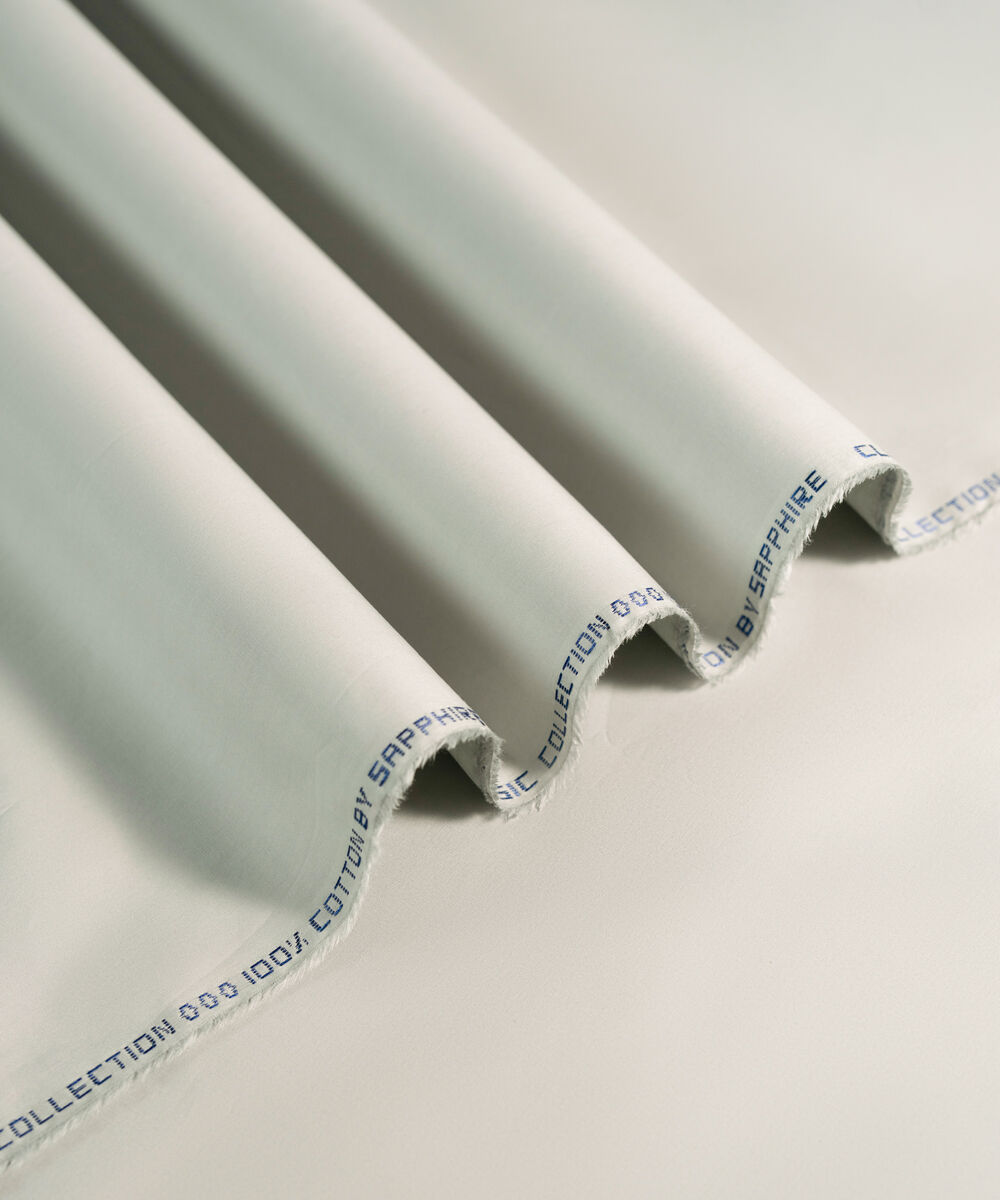 Men's Unstitched 2-Piece Premium Latha Light Green Suit