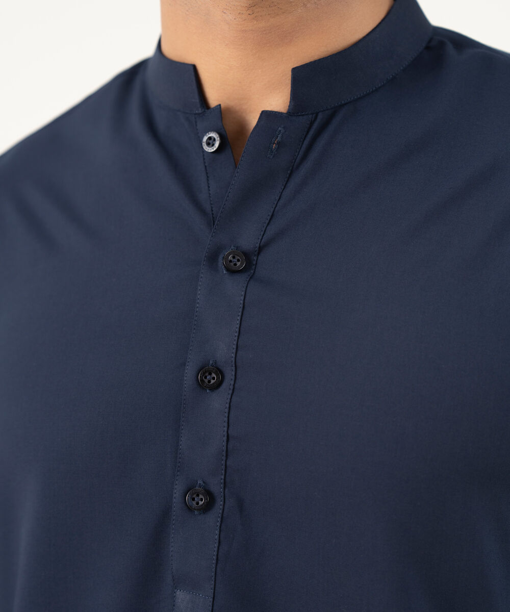 Men's Falak Plain Blue Kurta Shalwar