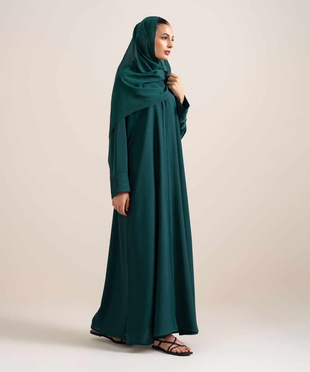 Women's Teal Raglan Abaya