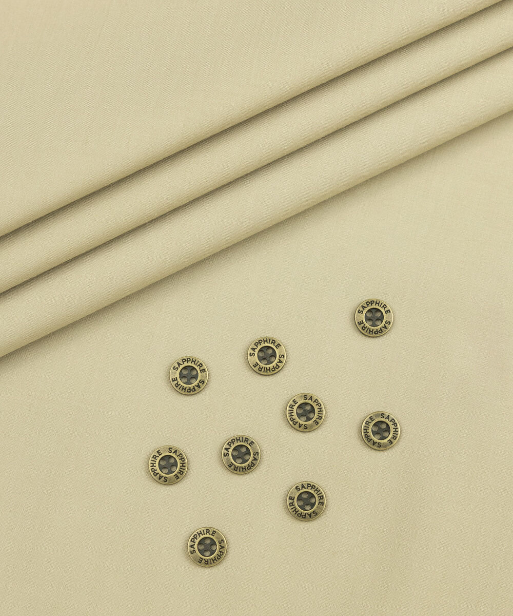 Men's Unstitched Two-Piece Beige Luxury Modal Suit