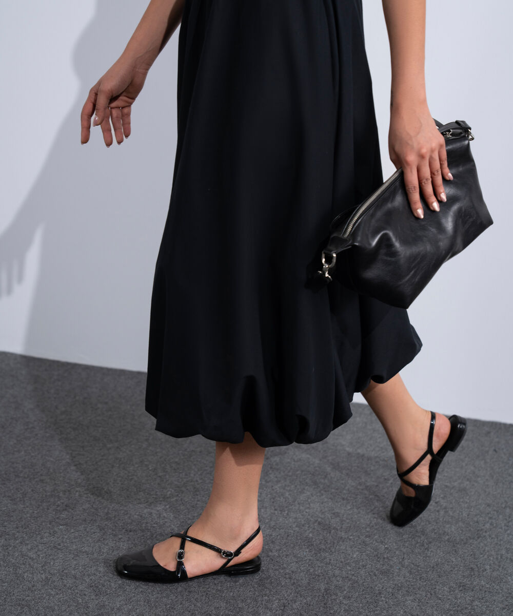 Women's Western Black Balloon Skirt