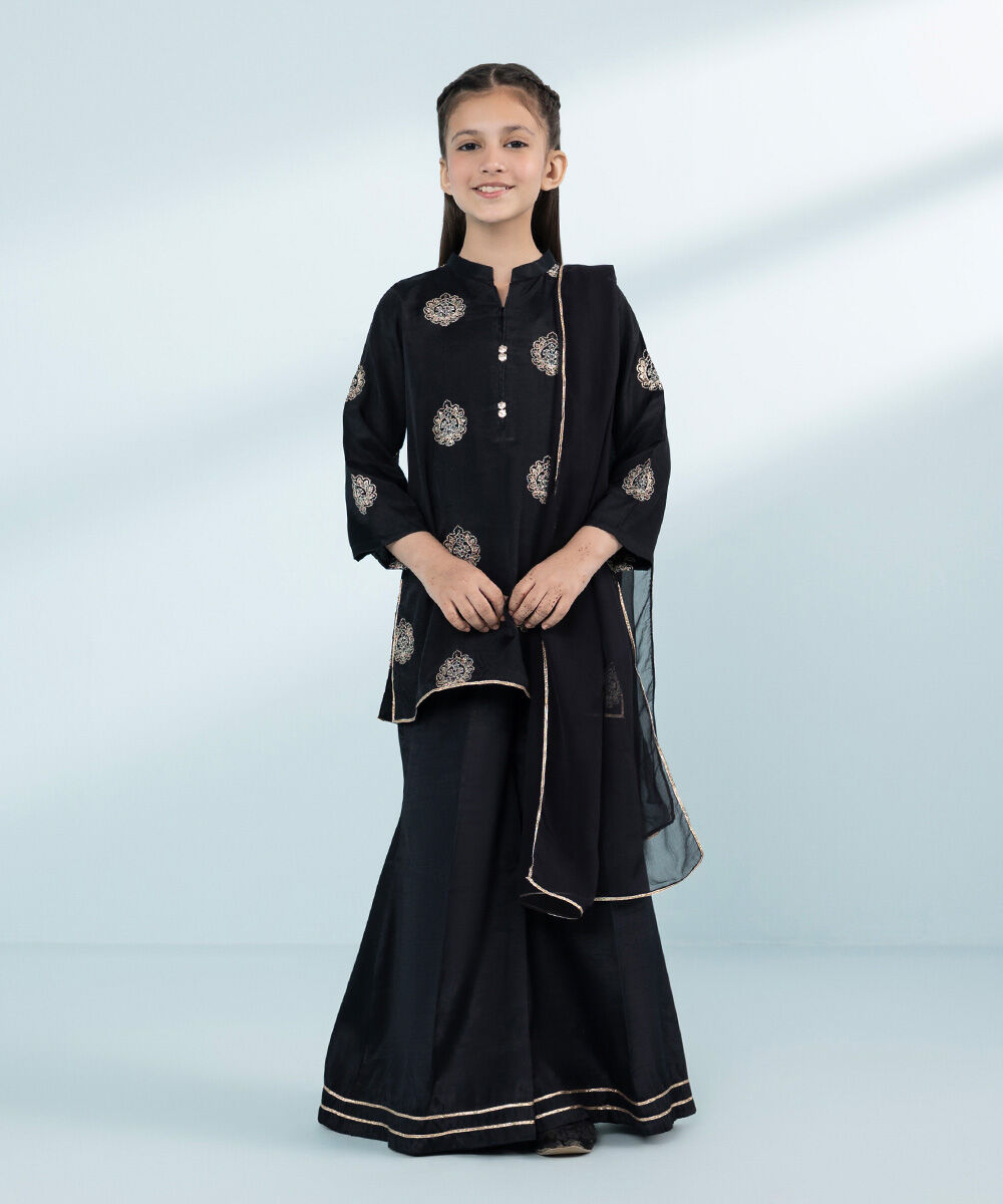 Mommy & Me Girls Three Piece Black Suit